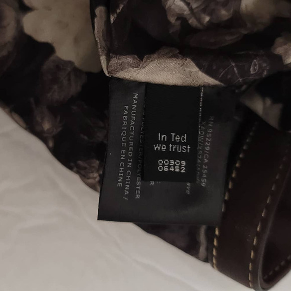 TED BAKER Brown Soft Grain Leather Crossbody Bag - Picture 8 of 10